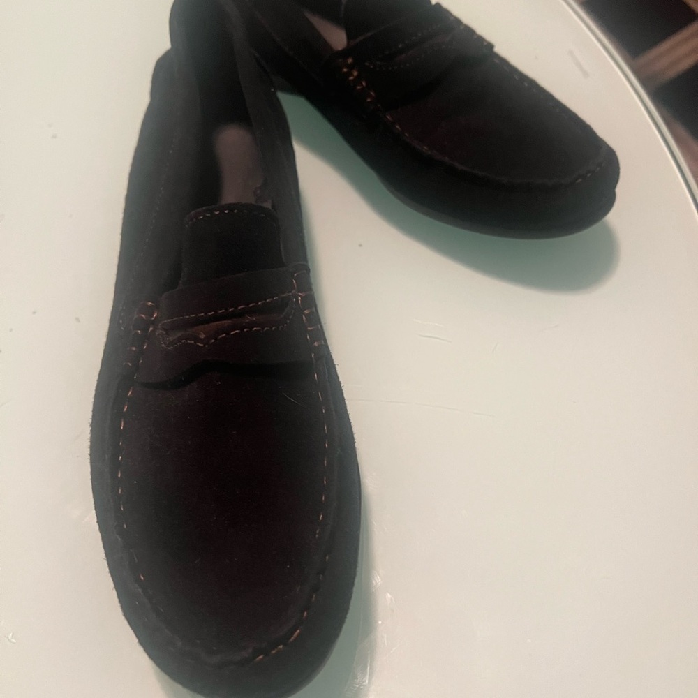 Munro Black Suede Loafers - Picture 3 of 5